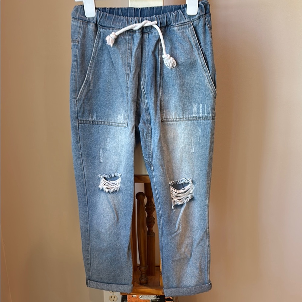 Blue Distressed Jeans